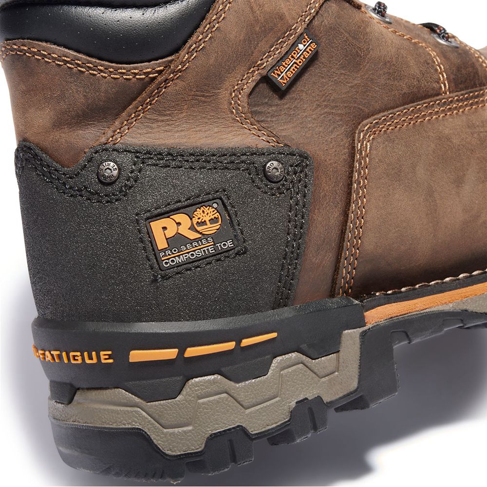 Botas de Trabajo Timberland Hombre Pro® Boondock 6\" Comp Toe Marrones/Negras - Chile TSC-089526